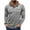 Silver, variant on BRGZLK Men's Athletic Hooded Sweatshirt Fall Winter Classic Solid Color Half-Button Long Sleeves Slim Fit Hoodie Top with Pocket Black L