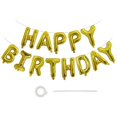 thumbnail image 1 of Guirnalda de Globos EHZCBHG Feliz Cumpleaños 41 cm Foil Dorado, 1 of 7