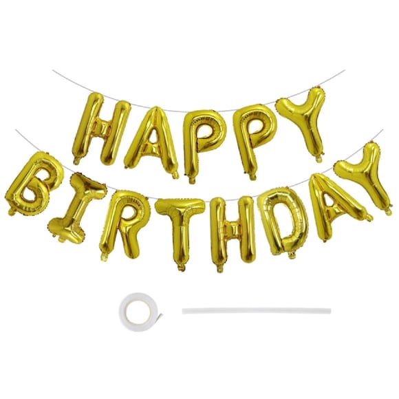 Guirnalda de Globos EHZCBHG Feliz Cumpleaños 41 cm Foil Dorado