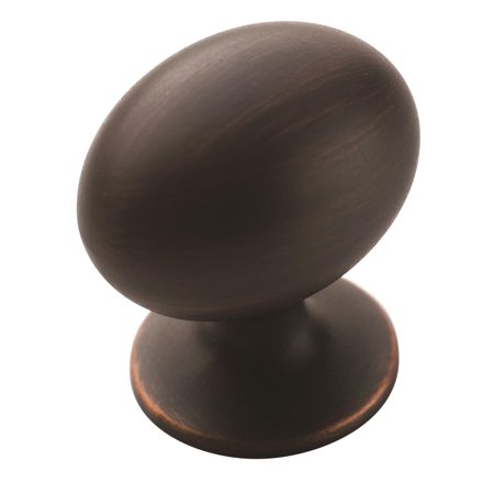 3/8' Antique Bronze Knob - Allison Value 1-3/8 in (35 mm) Length Oil-Rubbed Bronze Cabinet Knob - 10 Pack