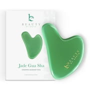 Beauty by Earth Gua Sha Tool - Jade Stone Scraping Massage Tool, Facial Massage for Lymphatic Drainage for Face, Eyes, Neck and Body