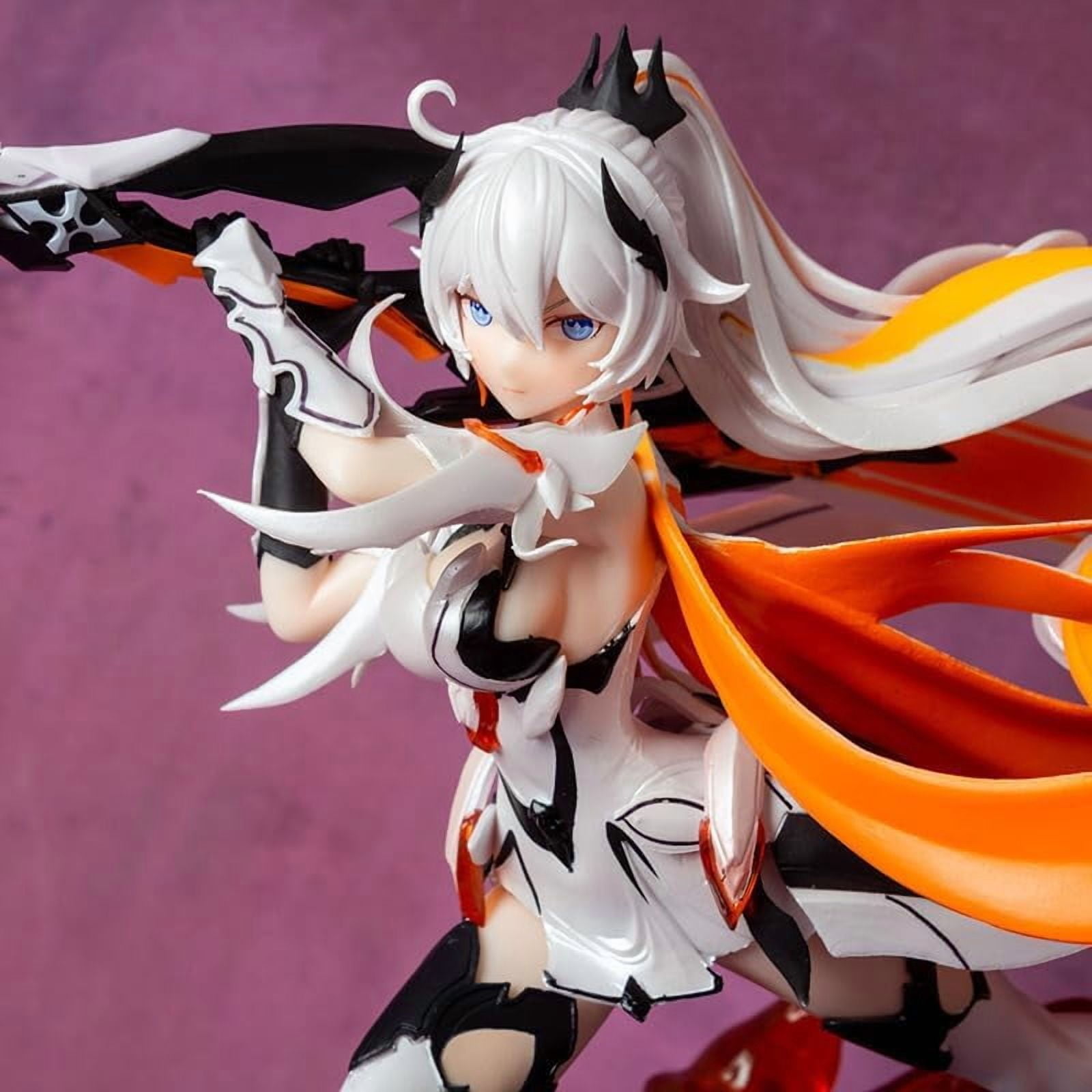 Honkai Impact 3 Kiana Figure Fighting Kiana Kaslana Figures 24cm/9.4inch Handmade Cosplay PVC Statues Collectible Souvenirs for Anime Fans Gifts