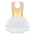 thumbnail image 3 of DPOIS Kids Girls Sequins Gymnastics Leotard Dress Sleeveless Tulle Tutu Skirted, 3 of 4