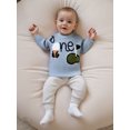 thumbnail image 5 of BemeyourBBs Baby Boy Fall Sweater Golf Embroideried Ribbed Long Sleeve Knit Tops, 5 of 9