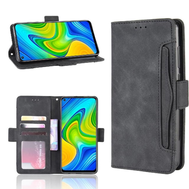 Funda Cartera Magnética para Xiaomi Redmi Note 9- Tarjetero Desmontable, Cuero PU, Soporte