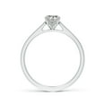 thumbnail image 2 of ANGARA Natural 0.76 Ct. Diamond Solitaire Engagement Ring in Sterling Silver for Women (Ring Size: 8), 2 of 10