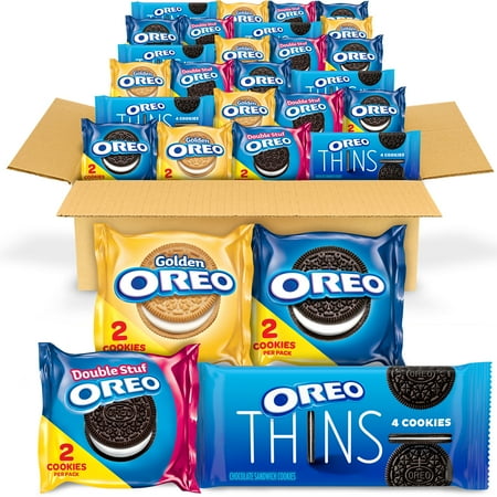 OREO Cookies Variety Pack  OREO Original  OREO Golden  OREO Double Stuf & OREO Thins  56 Snack Packs (Expired 03/24/2023)
