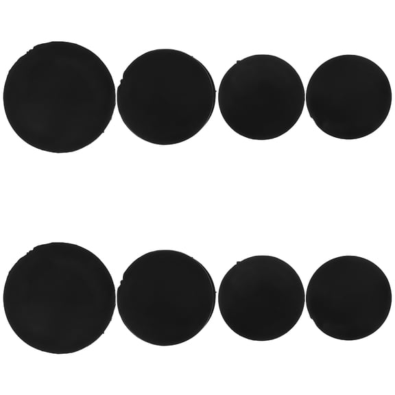 Zehuanyu  8 Pcs Piggy Bank Rubber Stopper Single-layer Plug Waterproof Black