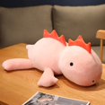 thumbnail image 2 of 80cm Kawaii Giant Triceratops Dinosaur Weighted Plush Toy Cartoon Anime Cute Super Soft Stuffed Animal Doll Gifts For Kids Girls zhangyuxiang LED, 2 of 2