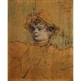 thumbnail image 2 of Henri de Toulouse-Lautrec 15x18 Black Ornate Wood Framed Double Matted Museum Art Print Titled - Mademoiselle Nys (1899), 2 of 5