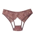 thumbnail image 4 of Lace Sexy G-String Women Fashion Floral Embroidery Hollow Out Thong Breathable Low Waist Underwear Panties, 4 of 5