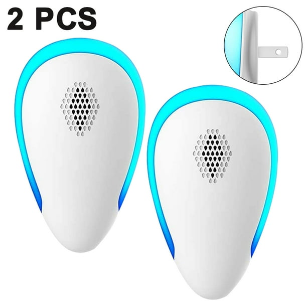 Repelente ultrasónico de plagas, 2 piezas/4 piezas, repelente de insectos para interiores, repelente de mosquitos, repelente electrónico para hormigas, mosquitos, ratones, arañas,