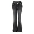 thumbnail image 5 of ABATAB Flare Jeans for Women Fashion Bootcut Jeans Classic High Waisted Stretchy Trendy Denim Pants with Pockets, 5 of 7