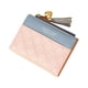thumbnail image 2 of Cartera corta con cremallera para mujer, estilo cartera con borlas, monedero sencillo que combina con todo, bolso de mano para mujer, 2 of 5