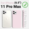 thumbnail image 2 of Compatible with iPhone 11 Pro Max Cases,Premium Silicone [Military Drop Protection] & [Anti-Scratch Soft Microfiber Lining] Slim Shockproof Phone Case, 6.5 inch, Light Pink, 2 of 13