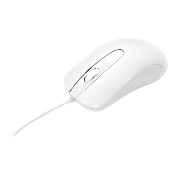 Man & Machine C Mouse - Mouse - right and left-handed - optical - 2 buttons - wired - USB - white