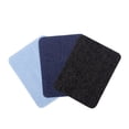 thumbnail image 1 of 12 parches termoadhesivos para suéteres, camisas, codos, rodillas y vaqueros (negro, azul oscuro y azul claro), 1 of 7