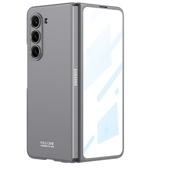 Decase for Samsung Galaxy Z Fold 5 Full Body Rugged Case with Built-in Screen Protector Hard PC Ultra-Thin Anti-Scratch Shockproof Folding Protective Phone Case For Samsung Galaxy Z Fold 5 ,Gray