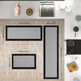 thumbnail image 2 of Kitchen Rugs and Kitchen Mats — Non-Slip,Absorbent Runner Rugs for The Floor,Washable Mats Designed for Use in Front of The Sink, Laundry Room,Hallway, Foyer,and Doormat Runner(Black,20x47), 2 of 6