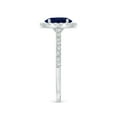 thumbnail image 4 of ANGARA Natural 1.55 Ct Oval Sapphire Halo Ring with Diamond Accents in 14K White Gold for Women (Size-8x6mm) | September Birthstone, Anniversary, Jewelry Gift for Women | Natural Blue Sapphire Ring, 4 of 11