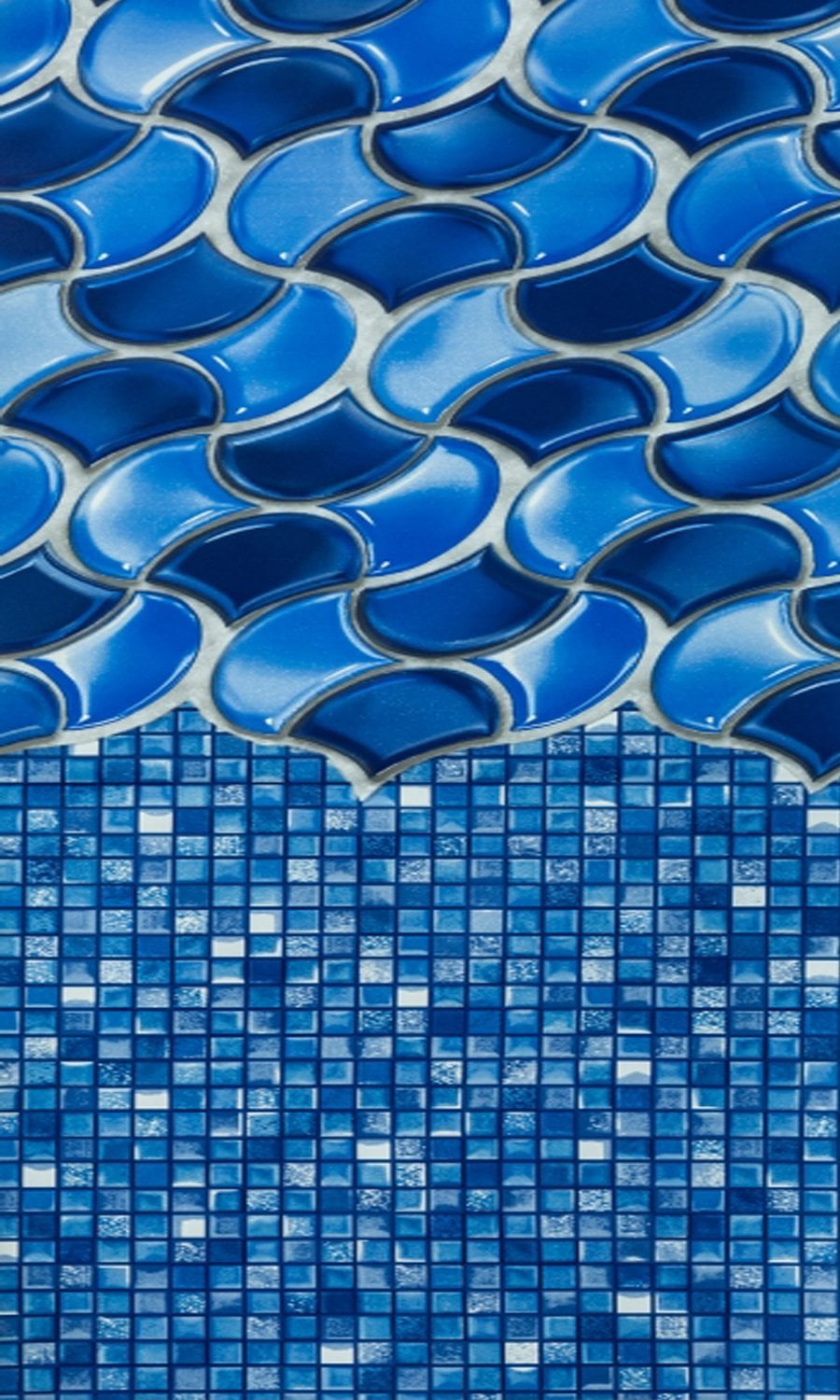 18 Foot Round Overlap Waves Of Poseidon Above Ground Swimming Pool Liner 48 Or 52 Inch Wall Height 20 Gauge Walmart Com Walmart Com
