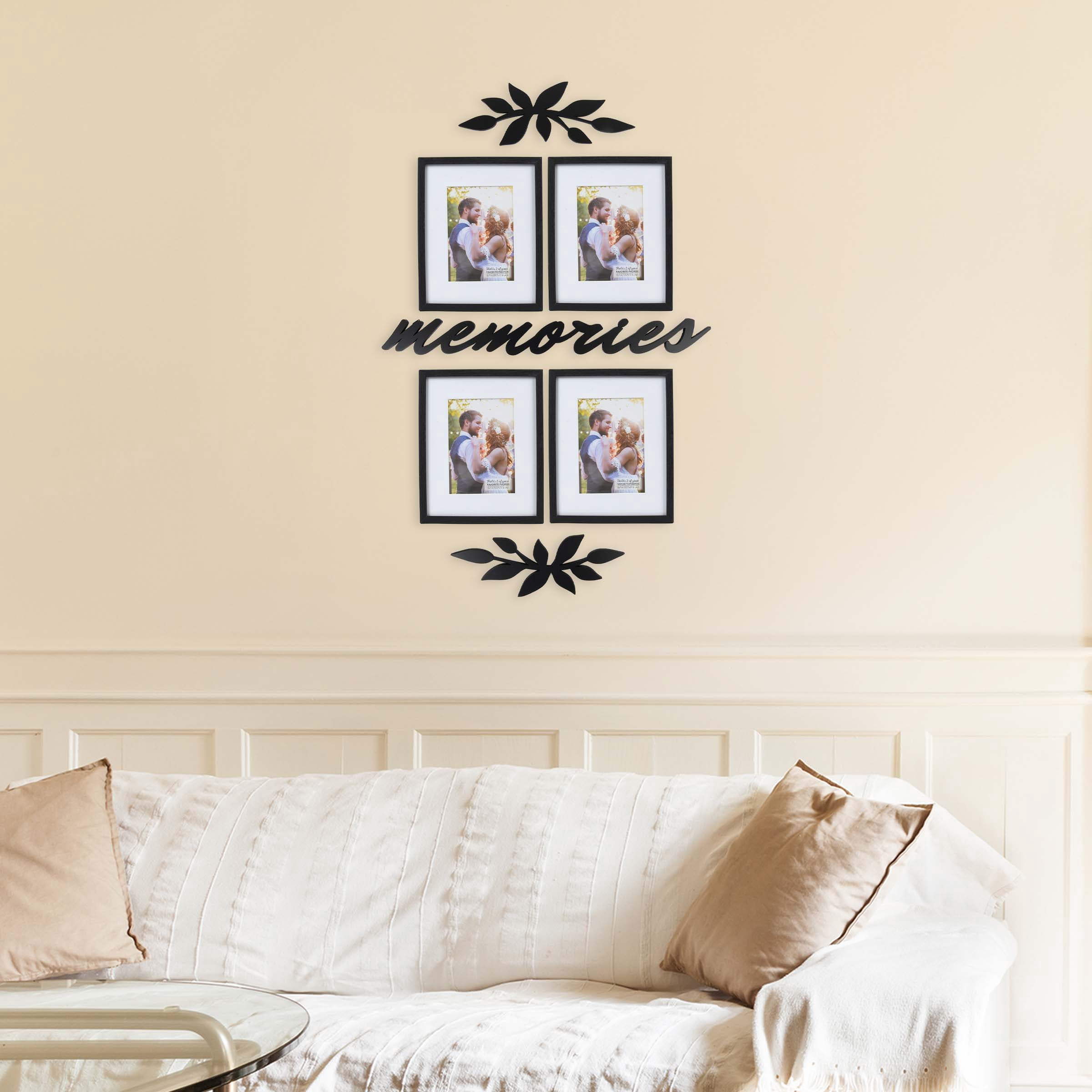 Prinz 7-Opening 5 x 7 Black Collage Picture Frame 7 Count