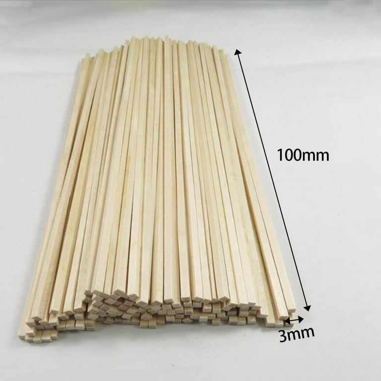  HJZALMI Sturdy Wooden Dowels, Unfinished Wooden Square Dowel  Rod, Craft Dowel Sticks for Crafting Woodcraft Decorations, Customization  Support (Color : 2x3cm-80pcs, Size : 80cm)