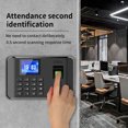 thumbnail image 2 of Intelligent Biometric Fingerprint Password Attendance Machine Time Clock Employee Checking-in Recorder 2.4 inch LCD Screen, 2 of 8