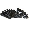 thumbnail image 3 of Kit de estiramiento de orejas de JieyueJewelry - Tapones y tapones acrílicos + túneles de silicona - Juego de expansores de medidores de oreja Joyas para piercings corporales, 3 of 4