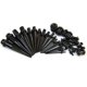 thumbnail image 3 of Kit de estiramiento de orejas de JieyueJewelry - Tapones y tapones acrílicos + túneles de silicona - Juego de expansores de medidores de oreja Joyas para piercings corporales, 3 of 4