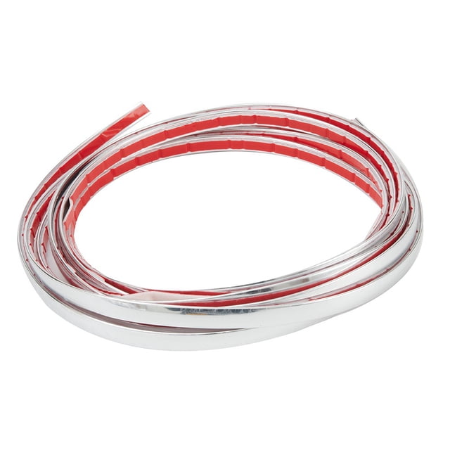 Bande de Garniture en Chrome Argenté Résistante aux Rayures Décoration de Porte de Voiture 10 Pieds8 mm