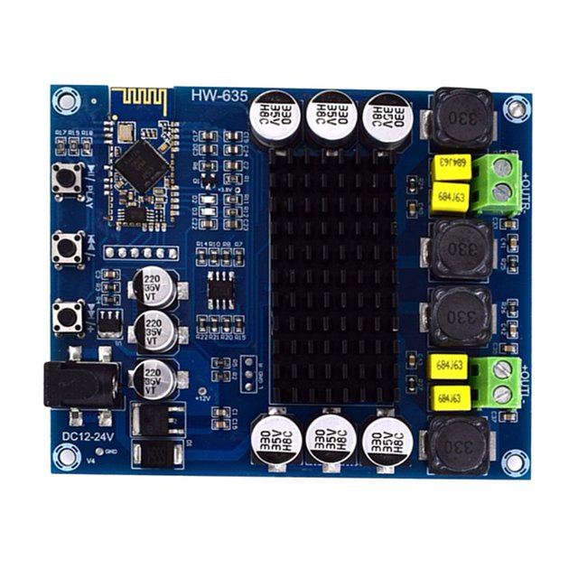 Placa de amplificador de potencia digital de 120 W de doble canal compatible con Bluetooth XH-M548 Kuymtek Para estrenar
