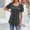 Black, variant on Women's New Round Neck Floral Solid Color Top Over Short Sleeve Loose T Shirt Women's Top Womens Tops plus Long Sleeve Oversized Shirts for Women plus Size for Women Tops Fall Shirts for Women plus