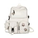 thumbnail image 1 of Mochila Escolar De Moda Multi-bolsillo Blanco, 1 of 4