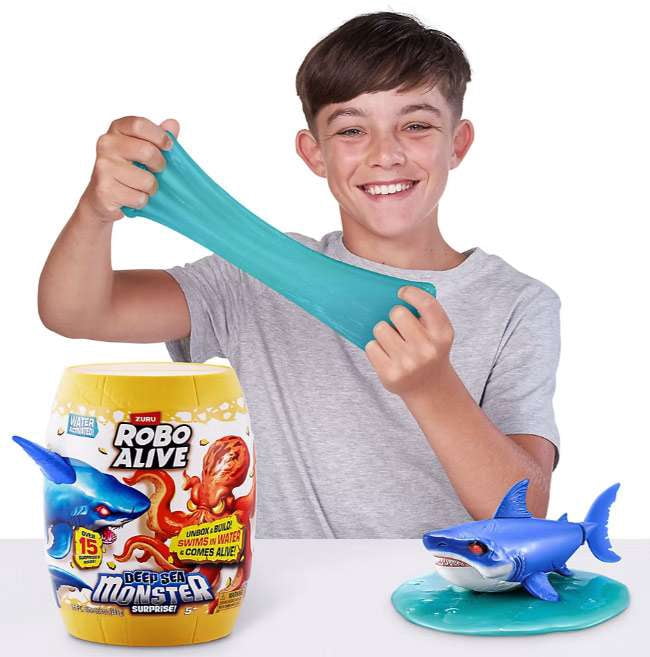 Robo Alive Deep Sea Monster SHARK & OCTOPUS 2-Pack Set