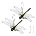 thumbnail image 1 of Uxcell 2 PCS Clip de Libélula, 5.51" x 3.54" Libélula Falsa Realista para Sombrero/Mochila/Decoración de Jardín al Aire Libre [Negro], 1 of 6
