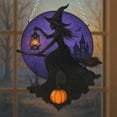 thumbnail image 4 of DAMAI Witch Decor,Halloween Decorations,Witch-Shaped Acrylic Hanging, Efficient Light Gathering,Easy to Install, Multi-Scene Application,Suitable for Windows, Shelfs, Front Door, 4 of 8