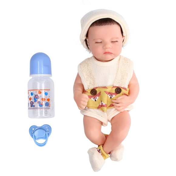 Silicone Baby Doll, Suitable Size Easy Cleaning Soft Silica Gel Newborn Baby Dolls  For Home Baby Girl