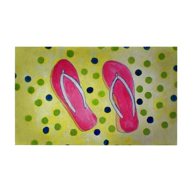 Betsy Drake DM404G Flip Flops Door Mat - 30 x 50 in.