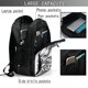 thumbnail image 4 of Balery Monochrome Botanical Illustration Mochila con carga USB para hombre y mujer - Mochila impermeable y antirrobo para portátil con puerto USB para viajes, trabajo, estudios y universidad, 4 of 7