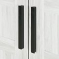 thumbnail image 6 of 5-Cubby 2-Door Wooden Wardrobe Armoire with LED Lights 5.75 ft Tall-White, 6 of 6