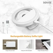 Bower Clip On Ring Light, White