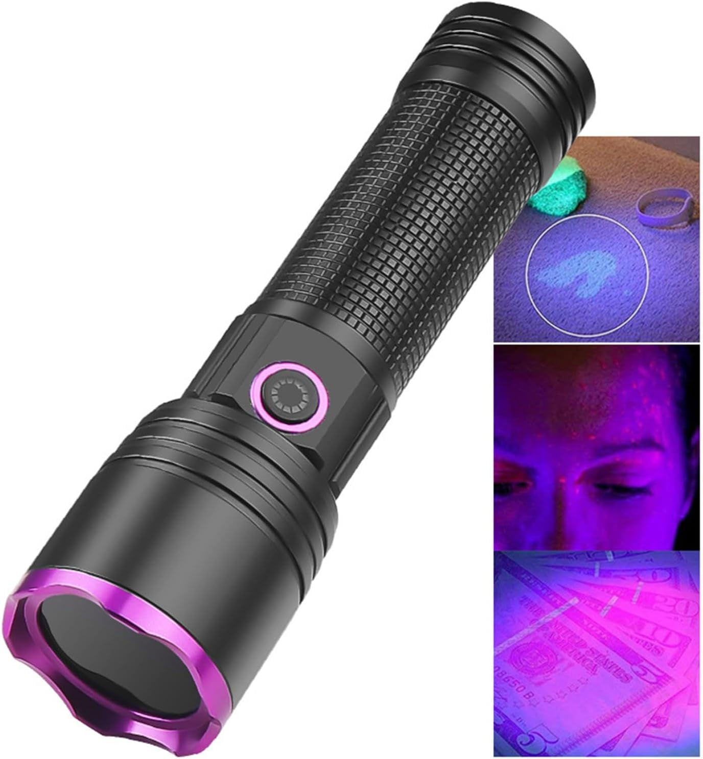 Blood Tracking Light for Hunting - 2000 Lumens Rechargeable LED Flashlight with 1200/3000/5000mAh Options, USB Charging for Night Hunting & Blood Trail Tracking