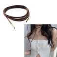 thumbnail image 2 of 2pcs Simple Long Rope Necklace Statement Jewelry Clavicle Chain Long Rope Bow-knot Choker Short Necklace Gift, 2 of 9