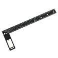 thumbnail image 2 of Ruler Multifunctional Right Angle Ruler 90 Degree Multi-Holes High Carbon Steel Angle Ruler Woodworking Lines Drawing Ruler High Positioning and Marking Scribing Ruler Aluminum, 2 of 7