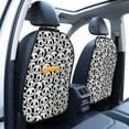 thumbnail image 3 of Fuzoiu Cute Panda Face Print 2 Pack Kick Mat Back Seat Protector With 3 Storage Pockets, Universal Car Seat Back Organizer For Kids Pets, Waterproof Backseat Protector For Most Car, 3 of 8