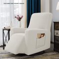thumbnail image 2 of Recliner Chair Slipcover Protector Washable Sofa Couch Cover Elasticity Stretch Anti-slip Slipcovers Single Seat Sofa Recliner Cove W/ Side Pocket, (29in-36.5in)*(26in-34in)*(24in-33in), 2 of 7