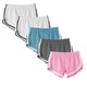 thumbnail image 1 of Puntoco Pantalones cortos de salón para mujer, 5 piezas, cintura elástica, pantalones cortos casuales de verano para mujer, 1 of 2