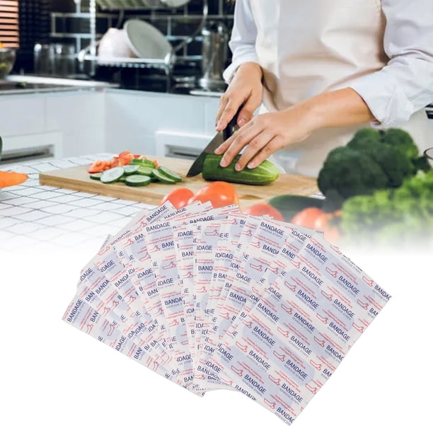 Vendas De Tela Detectables De Metal Azul, 100 Unidades, Vendajes Detectables Azules Altamente Identificables Resistentes A Las Manchas, Adhesivo De Larga Duración, Flexible Para