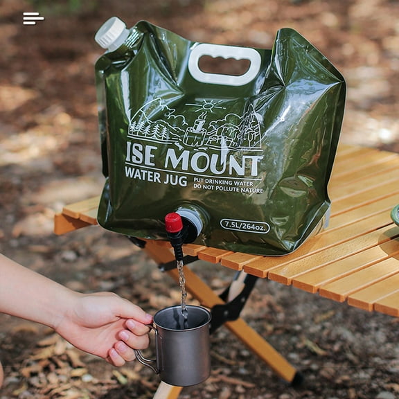 Compact Collapsible Water Container 7 5L Capacity For Camping And Hiking Fangkenuo